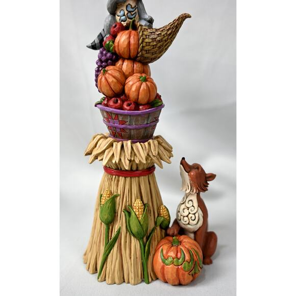 Jim Shore Thankful Hearts & Harvest Blessings Stacked Figurine 4047828 - Picture 3 of 10